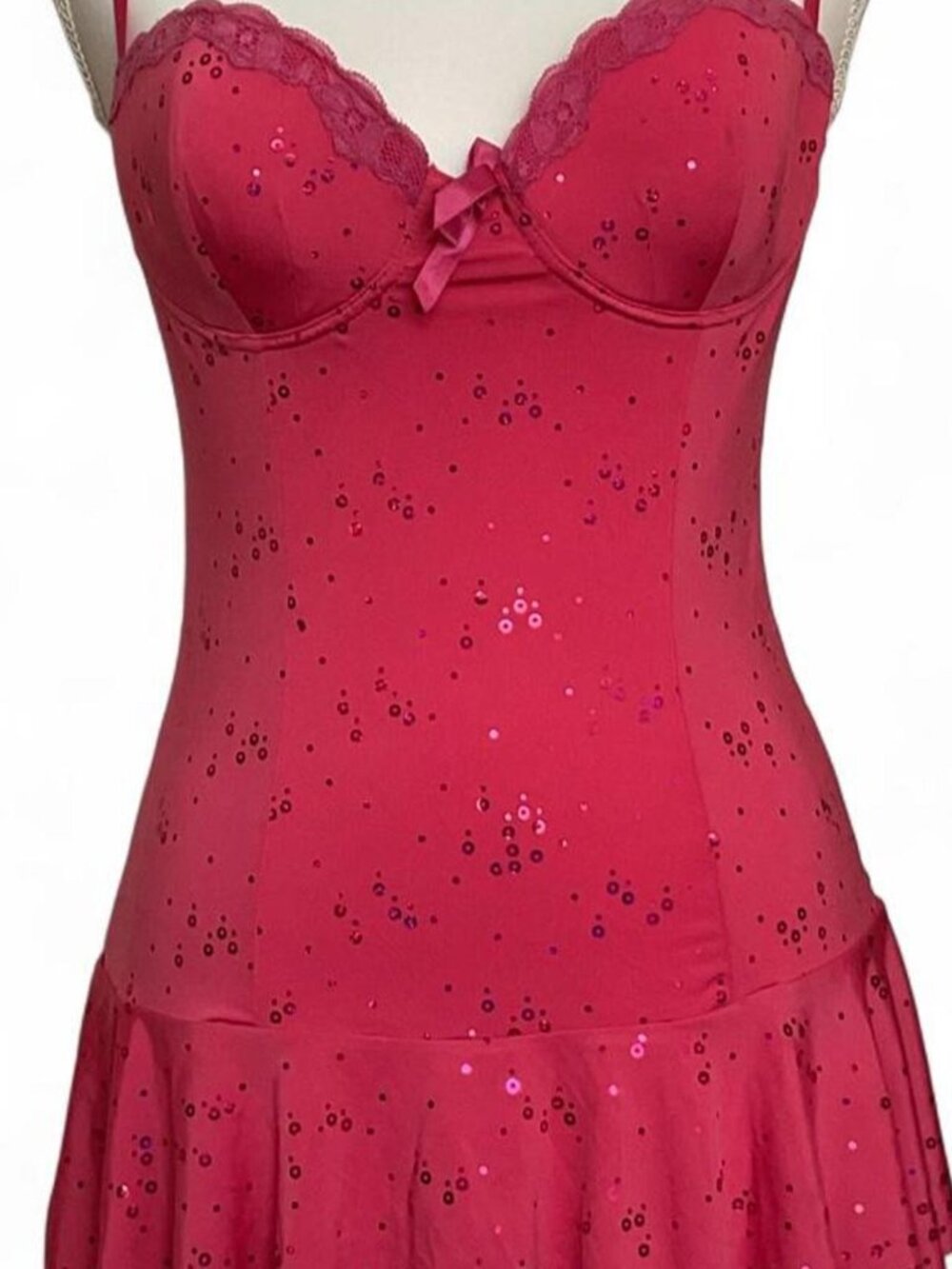 Victoria's Secret Sexy Little Things Pink Sequin Lingerie